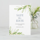 Hochzeit speichern Sie das Datum der Einladungen b (Stehend Vorderseite)