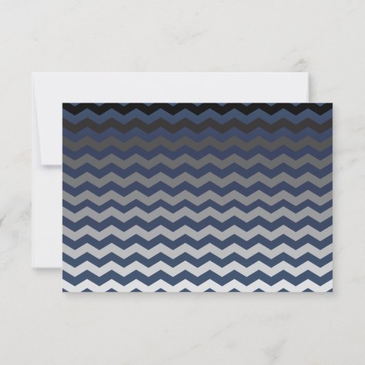 Hochzeit Speichern Sie das Datum dunkelblau und si Save The Date (Rückseite)