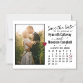 Hochzeit Speichern Sie das Datum eines Monats Kale Magneteinladung (Vorderseite)