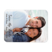 Hochzeit speichern Sie das Datum - Einfaches Skrip Magnet (Horizontal)