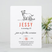 Hochzeit speichern Sie das Datum Einladungen Hund (Stehend Vorderseite)
