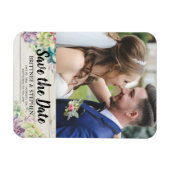 Hochzeit speichern Sie das Datum Foto Magnet Sukku (Horizontal)