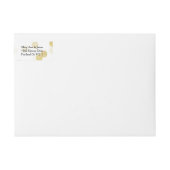 Hochzeit speichern Sie das Datum Gold Foil Glitzer (Vorderseite)
