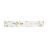 Hochzeit speichern Sie das Datum Gold Foil Glitzer (Person)