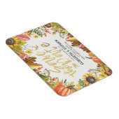 Hochzeit speichern Sie das Datum Herbst Herbstlaub Magnet (Rechte Seite)