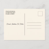 Hochzeit speichern Sie das Datum Herbst lässt glüh Ankündigungspostkarte (Rückseite)