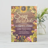 Hochzeit speichern Sie das Datum Herbst verlassen Save The Date (Stehend Vorderseite)