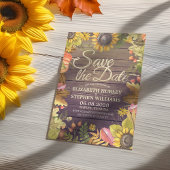 Hochzeit speichern Sie das Datum Herbst verlassen  Save The Date