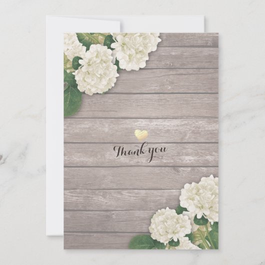 Hochzeit speichern Sie das Datum Hydrangea String  Save The Date (Rückseite)