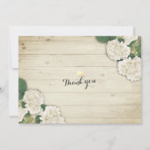 Hochzeit speichern Sie das Datum Hydrangea String Save The Date (Rückseite)