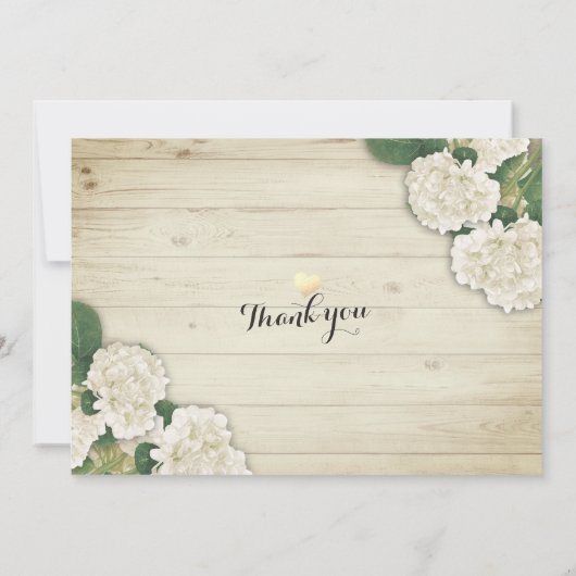 Hochzeit speichern Sie das Datum Hydrangea String Save The Date (Rückseite)