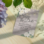 Hochzeit speichern Sie das Datum Hydrangea String  Save The Date