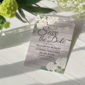 Hochzeit speichern Sie das Datum Hydrangea String  Save The Date