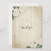 Hochzeit speichern Sie das Datum Hydrangea String Save The Date (Rückseite)