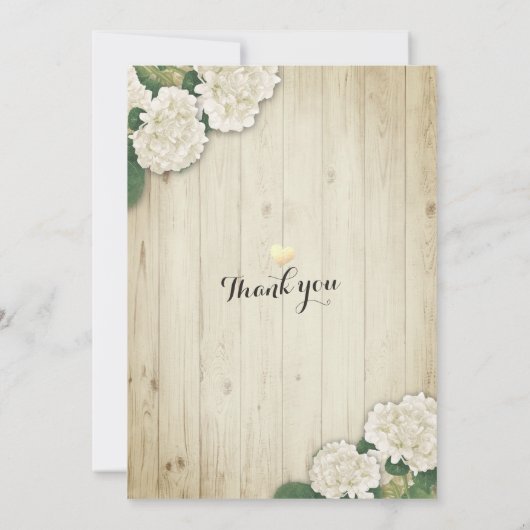 Hochzeit speichern Sie das Datum Hydrangea String Save The Date (Rückseite)