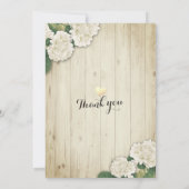 Hochzeit speichern Sie das Datum Hydrangea String Save The Date (Rückseite)