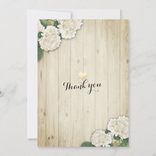 Hochzeit speichern Sie das Datum Hydrangea String Save The Date (Rückseite)