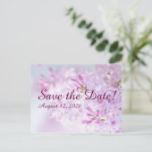 Hochzeit Speichern Sie das Datum individuell anpas Ankündigungspostkarte (Stehend Vorderseite)