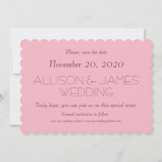 Hochzeit speichern Sie das Datum Kirschbllossom Save The Date (Rückseite)