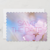 Hochzeit speichern Sie das Datum Kirschbllossom Save The Date (Vorderseite)