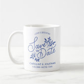 Hochzeit Speichern Sie das Datum Liebe Brauen Paar Kaffeetasse (Links)