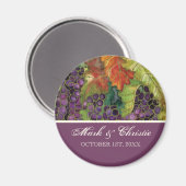 Hochzeit Speichern Sie das Datum Magnet Herbst Wei (Vorderseite/Rückseite)