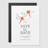 Hochzeit speichern Sie das Datum Magnete Red Drago (Vorne/Hinten)