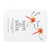 Hochzeit speichern Sie das Datum Magnete Red Drago (Horizontal)