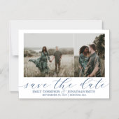 Hochzeit speichern Sie das Datum Magnete zwei Foto (Vorderseite)