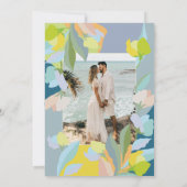 Hochzeit Speichern Sie das Datum mit Foto Einladung (Rückseite)