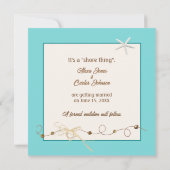 Hochzeit speichern Sie das Datum mit Starfish Save The Date (Rückseite)