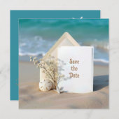Hochzeit speichern Sie das Datum mit Starfish Save The Date (Vorne/Hinten)