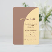 Hochzeit speichern Sie das Datum Mocha Mousse Arch Save The Date (Stehend Vorderseite)
