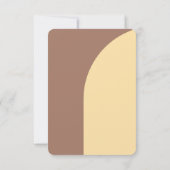 Hochzeit speichern Sie das Datum Mocha Mousse Arch Save The Date (Rückseite)