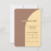 Hochzeit speichern Sie das Datum Mocha Mousse Arch Save The Date (Vorderseite)