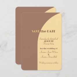 Hochzeit speichern Sie das Datum Mocha Mousse Arch Save The Date