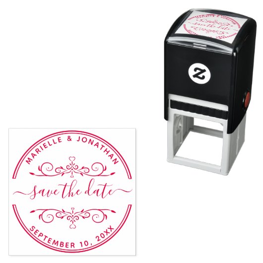 Hochzeit Speichern Sie das Datum Moderne Skripther Permastempel (Beispiel)