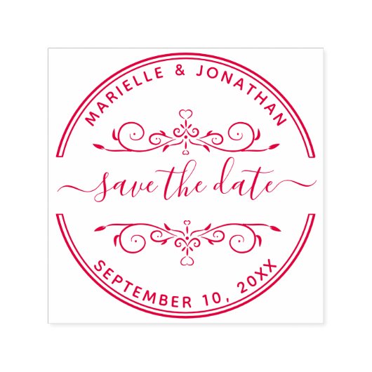 Hochzeit Speichern Sie das Datum Moderne Skripther Permastempel (Design)