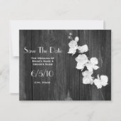 Hochzeit speichern Sie das Datum - Orchideen & Bar Save The Date (Vorderseite)