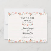 Hochzeit Speichern Sie das Datum PostCard Save The Date (Vorderseite)