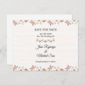 Hochzeit Speichern Sie das Datum PostCard Save The Date (Vorne/Hinten)