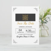 Hochzeit speichern Sie das Datum Postkarte (Stehend Vorderseite)