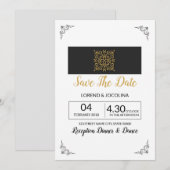 Hochzeit speichern Sie das Datum Postkarte (Vorne/Hinten)