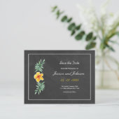 Hochzeit speichern Sie das Datum Postkarte (Stehend Vorderseite)