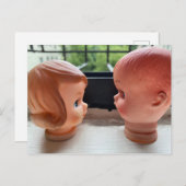 Hochzeit Speichern Sie das Datum Postkarte Retro P (Vorne/Hinten)