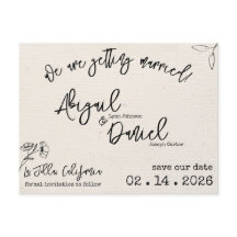 Hochzeit Speichern Sie das Datum Postkarte Vintag 