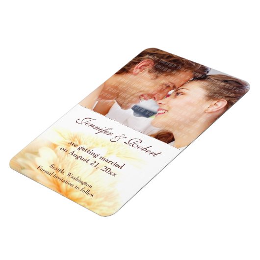 Hochzeit Speichern Sie das Datum Premium-Magnet Magnet (Linke Seite)