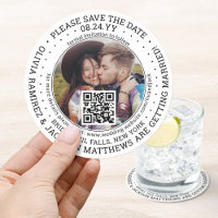 Hochzeit Speichern Sie das Datum QR Code & Foto Mo