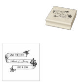 Hochzeit speichern Sie das Datum religiöses Kreuz Gummistempel (Stempel)