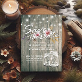 Hochzeit speichern Sie das Datum rustikale Holz Ma Save The Date